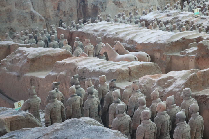 Armée de soldats en terre cuite Xi'An